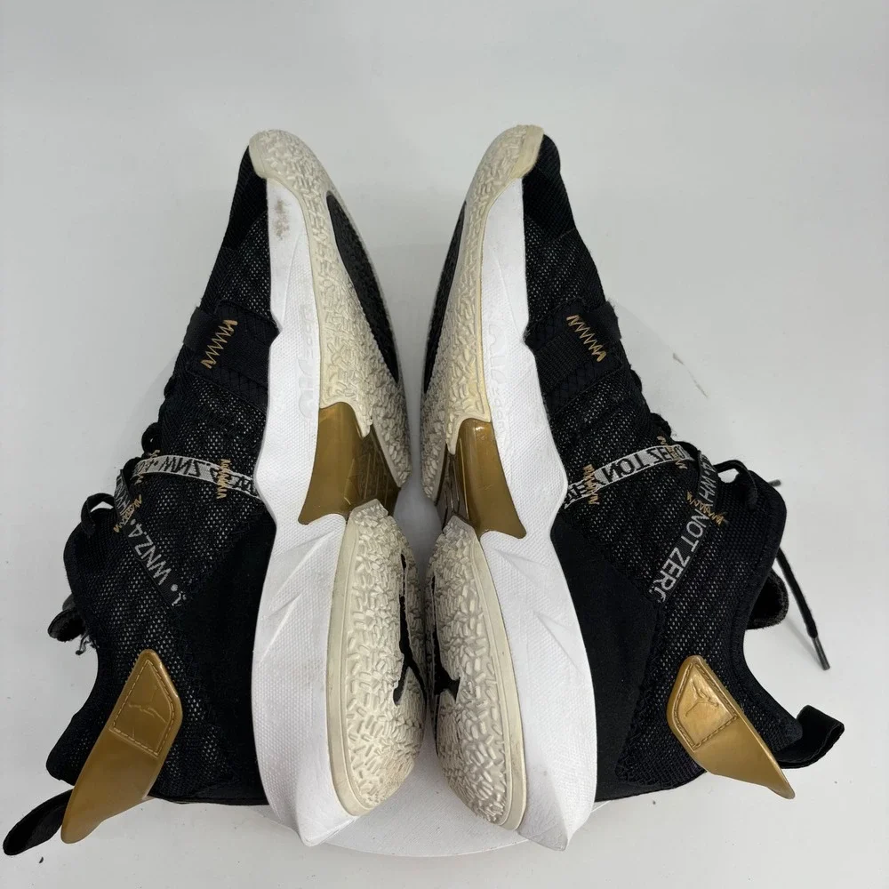 Jordan Why Not Zer0.4 Basketball Shoes Mens Sz 9.5 Black Gold CQ4230-001